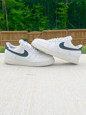 Nike Air Force 1 Black Swoosh 100% Authentic!